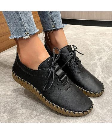 Breathable Slip-On Women's Fashion Sneakers - Casual Brown & Black Flats (Size 8.5) - Buy Online on GoSupps.com