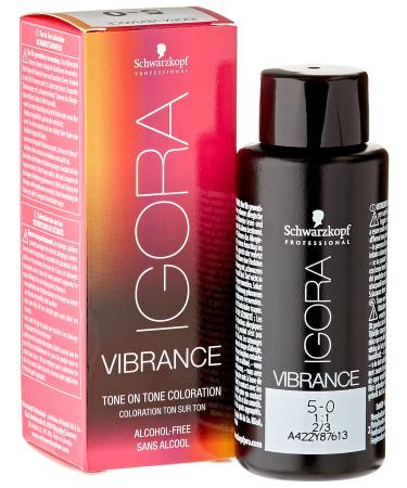 Schwarzkopf Igora Vibrance 5-0 Light Brown 5-0 light brown 60 ml (1 pack)