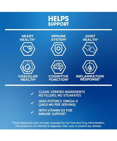 BioEmblem Vitamin D3 K2 Omega-3 Fish Oil 2000mg - Buy Online on GoSupps.com