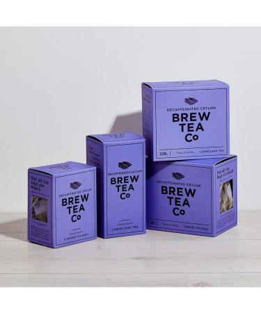 Brew Tea Co Decaffeinated Ceylon Loose Leaf Tea 226g - Premium Quality Tea Blend - Buy Online on GoSupps.com
