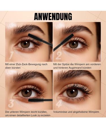 ARCHIDATE Waterresistant mascara in black volume swing and smudgeproof mascara sleek brush & longlasting hold black mascara with nourishing eyelash formula - Buy Online on GoSupps.com