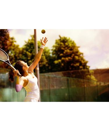 Ladies Pink Elbow Compression Sleeve for Tennis/Golfers Elbow Relief - XL Size with Doctor Written Handbook - Excellent Customer Support - Pack of 1 - Buy Online on GoSupps.com
