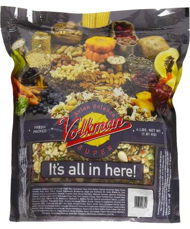 Volkman Avian Science Super African Grey Bird Food 3.99 lb - Premium Blend for Health & Nutrition - Buy Online on GoSupps.com
