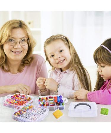 Peirich Jewelry Making Bead Kit - 44 Colors Embroidery Floss, 4900+ Beads, Organizer Box - Perfect for Friendship Bracelets - Ideal Christmas Birthday Gift - Buy Online on GoSupps.com