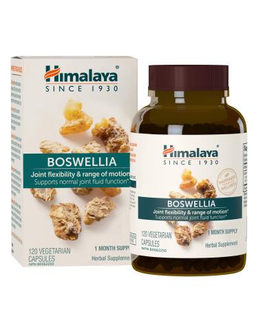 Himalaya Boswellia Joint Support for Mobility and Flexibility Promotes Tissue Preservation 250 mg 120 Capsules 1 Month Supply