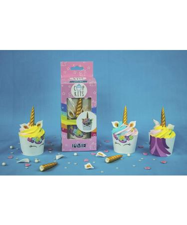 PME Unicorn Cupcake Decorating Kit with Fun Edible Toppers (Pack of 2) - Buy Online on GoSupps.com