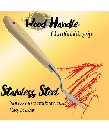 AebDerp 9 pcs Palette Knives Set with Wooden Handle for Oil, Canvas, Acrylic Painting - Buy Online on GoSupps.com