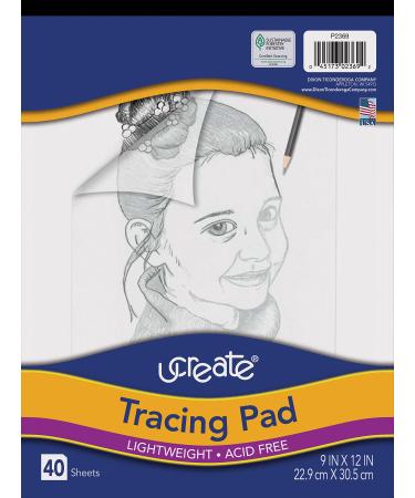Pacon UCreate Tracing Pad, White, 9" x 12", 40 Sheets