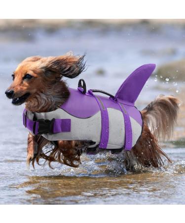 Shop Cit toile Life Jacket for Dogs - Safe & Lightweight Swimming Vest with Handle | Reflective | Sizes XS-XL | Pink Green Purple - Buy Online on GoSupps.com