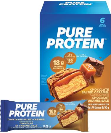 Pure Protein Bars - Nutritious Gluten Free protein bar & Bars - Nutritious Gluten Free protein bar Caramel Churro + Chocolate Salted Caramel - Buy Online on GoSupps.com
