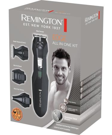 Remington Personal Groomer Edge PG6030 - Ultimate Facial & Body Hair Styling Set with 4 Attachments - Black - Buy Online on GoSupps.com