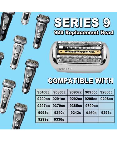 Buy Series 9 92S Electric Shaver Replacement Head - Compatible with Braun 9290cc 9291cc 9370cc & More - International Shipping Available - Buy Online on GoSupps.com