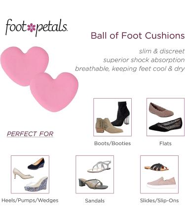 Foot Petals Women's Tip Toes Cushion-W Ball of Foot Cushions - Pink, One Size US | Long-Lasting Pain Relief for High Heels - Buy Online on GoSupps.com