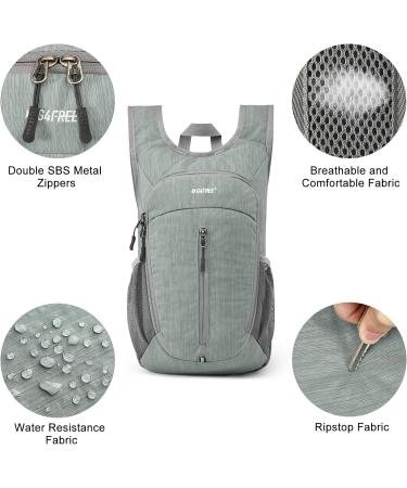 G4Free 10L Small Hiking Backpack - Lightweight, Packable Daypack in Grey - Buy Online on GoSupps.com