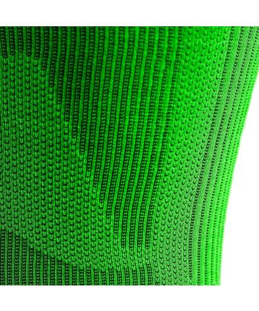Bauerfeind Compression Skylight Bandage - Unisex Sports Compression Sleeves for Upper Leg (1 Pair) - Extra Long Green - Perfect for Ball & Endurance Sports - Buy Online on GoSupps.com