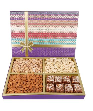 Jaiccha Ghasitaram Dryfruits Hamper-Fruit n Nut Dryfruit Box with Sugarfree Bites 750 gms |Gift for Diwali Holi Rakhi Valentine Christmas Birthday Anniversary Her Him| Fruit n Nut Dryfruit Box with SF Bites 750 gms