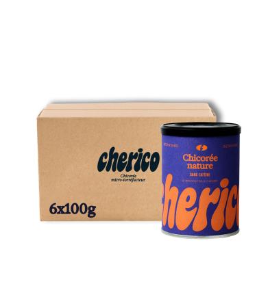 CHERICO - Instant Chicory - Pack of 6 x 100g - Natural Caffeine-Free Chicory - High in Fiber - Plant-Based Chicory