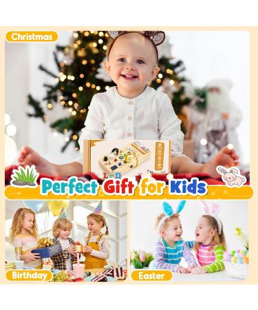 Shop Happygolucky Montessori Toys for 1-3 Years | Educational & Fun Wooden Busy Boards Leather Light Switch Toys & Gift Ideas for Babies & Toddlers - Buy Online on GoSupps.com