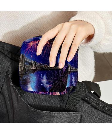 Stylish Storage Bags for Women's Bandages & Menstrual Products - Eiffel Tower Design Portable & Perfect for First Periods - Buy Online on GoSupps.com