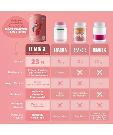 BIRDMAN Fitmingo Vegan Protein Powder with Inositol Collagen Boosters Hyaluronic Acid and Vitamins | Low Carb Dairy Free Low Calorie | 23g Plant Based Blueberry Protein Powder with Myo-Inositol - Buy Online on GoSupps.com