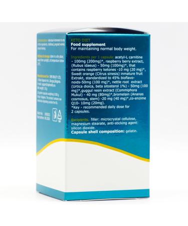 Buy KETO DIET - Naturally Fast Metabolism Formula with Q10 Coenzyme | 20 Capsules | International Shipping Available - Buy Online on GoSupps.com