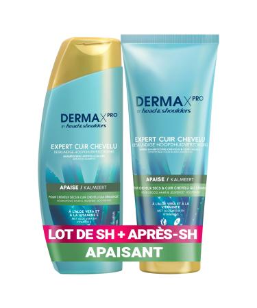 DERMAxPRO by Head & Shoulders APAISE Soothing Anti-Dandruff Shampoo & Conditioner For Dry Hair & Itchy Scalp With Aloe Vera Vitamin E & Cactus