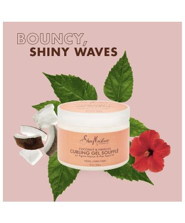 Buy SheaMoisture Coconut & Hibiscus Curling Gel Souffle 12oz - Best Curl Enhancer for All Hair Types | International Shipping - Buy Online on GoSupps.com