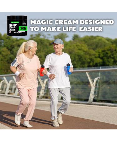 Hemp & Arnica Cream 8oz - Natural Pain Relief for Joints & Muscles - Made in USA - Fast-Acting Menthol Rub - Buy Online on GoSupps.com