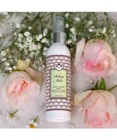 Jaqua Ambrosia Melon Hydrating Body Mist with Organic Aloe & Willow Bark Ambrosia Melon 4 Fl Oz (Pack of 1) - Buy Online on GoSupps.com