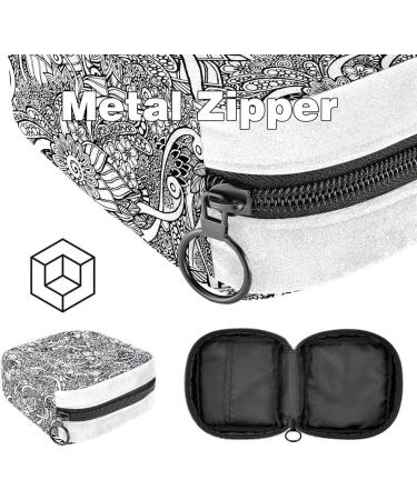 Vintage Flower Texture Sanitary Napkin Storage Bag - Color5172 - Buy Online on GoSupps.com