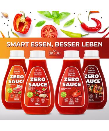 Zero Curry Ketchup Sauce 1x 425ml Light Sauce No Fat & No Added Sugar Vegan & Gluten Free Keto Friendly (425ml (1 Pack)  - Buy Online on GoSupps.com
