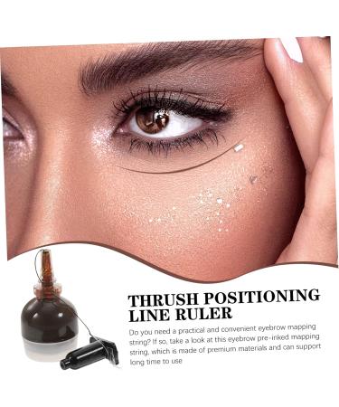 Didiseaon String Positioning Makeup Eyebrow Women Tool Line A Draw Ruler Pre- M Eye Drawing Ink Brow 6.5x2.6cm Brown - Buy Online on GoSupps.com