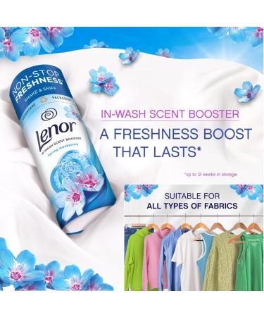 Lenor Scent Booster Beads Spring Awakening Fabric Softener (3x320g) with Wishesla Multipurpose Mesh Laundry Bag - Buy Online on GoSupps.com