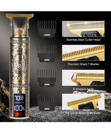 HIYAA Hair Clippers Beard Trimmer for Men Professional Cordless Hair Trimmer Shaver with LCD Display Built-in 1200mAh Battery for Haircuts & 300 Mins Working Time Body Groomer Men Kit Gifts for Men - Buy Online on GoSupps.com