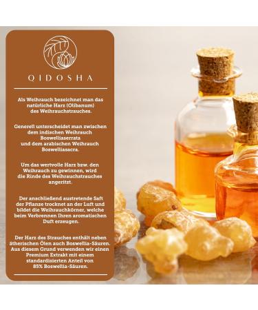 Qidosha Frankincense AKBA Capsules | Highest AKBA Content | 120 pcs | 250mg Extract | 50% AKBA | 80% Boswellia Acid | Shop Internationally - Buy Online on GoSupps.com