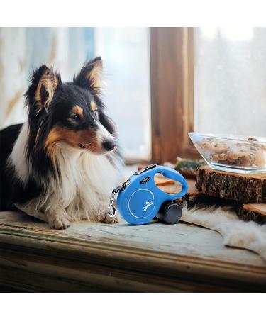 Flexi Classic Insertional Dog Leash - Ergonomic Durable 4.8m (16ft) for Dogs Up to 20kg - Medium Blue - International Shipping - Buy Online on GoSupps.com