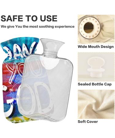 Thank You God Bap Free Hot Water Bottle with Cover - 2L Large Hot Water Bag for Pain Relief & Hot/Cold Therapy - Ship Internationally - Buy Online on GoSupps.com
