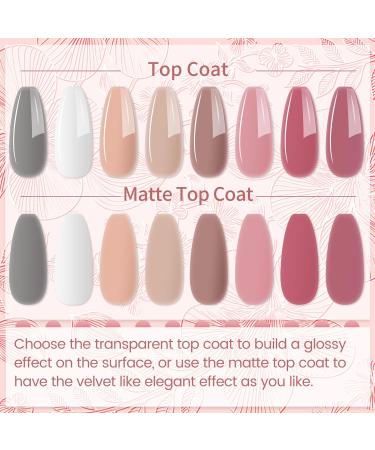 TopDirect Poly Nail Gel 8 Colors - Nail Extension Gel Set for Women - Nail Art Builder Gel Kit for Home - Pink, White, Red, Nude, Grey - Buy Online on GoSupps.com