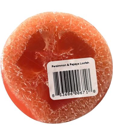 Persimmon & Papaya Loofah Lather Soap Bar | Natural Exfoliating Soap for Healthy Skin - International Shipping Available - Buy Online on GoSupps.com