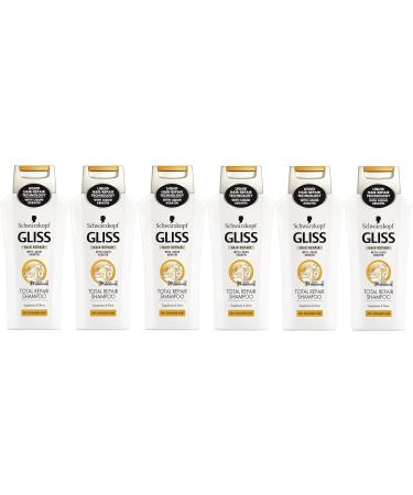  Schwarzkopf Schwarzkopf Gliss Total Repair Repair Shampoo 250ml x 6 - Buy Online on GoSupps.com