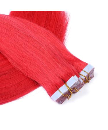 Red Tape In Hair Extensions 70cm - 10 Bricks 4cm Wide - 100% Remy Human Hair | Novon Hair Extensions - Buy Online on GoSupps.com