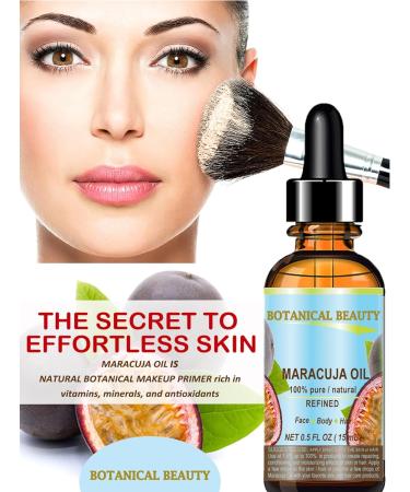 Botanical Beauty MARACUJA OIL 100% Pure Natural Cold Pressed Undiluted for Face Skin Hair Body Lip Nails 1 Fl Oz - 30 ml Rich in Vitamin C - Buy Online on GoSupps.com