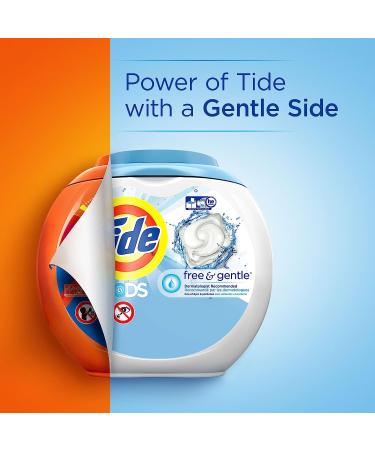 Tide PODS Free and Gentle HE Laundry Detergent - 96 Count, Unscented & Hypoallergenic - Buy Online on GoSupps.com