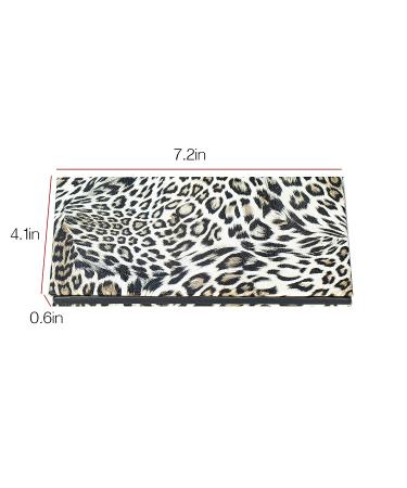 SZDYM Mermaid Empty Magnetic Palette - Leopard Grain | Large Rectangle Case for Highlighters, Eyeshadows, Lipstick, Blush Powder - Buy Online on GoSupps.com