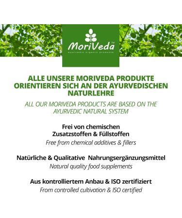 Moriveda Moringa Oleifera Tea - 100g Herbal Cut Leaf | 100% Vegan Gluten-Free & USDA Certified - Buy Online on GoSupps.com