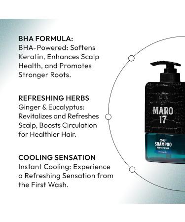Buy MARO17 Cool+ Shampoo 11 oz | Premium Collagen Formula for Perfect Wash - International Shipping Available - Buy Online on GoSupps.com