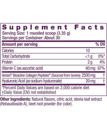 ReserveAge Nutrition Collagen Replenish Powder - Strawberry Hibiscus 3.56 oz | Improve Skin & Joint Health - Buy Online on GoSupps.com