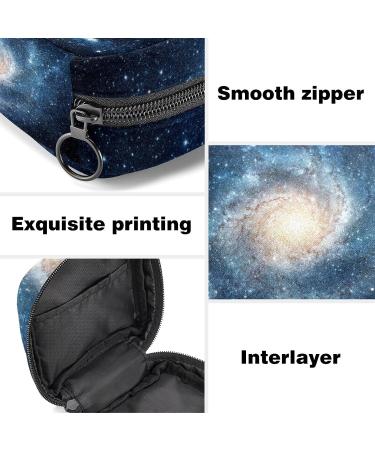 Galaxy Vortex Starry Sky Period Kit Bag | Portable Menstrual Cup & Sanitary Napkin Storage Pouch | Zipper Closure | for Women, Teens, Girls | Color 12 - Buy Online on GoSupps.com