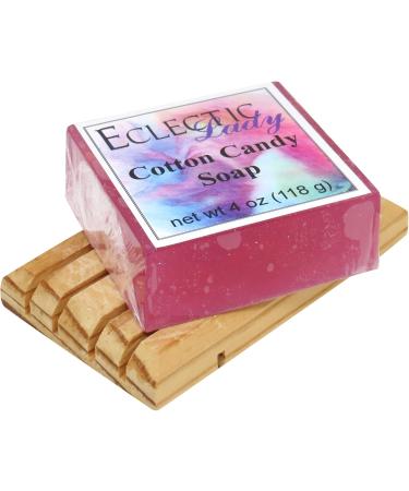 Buy Cotton Candy Glycerin Soap by Eclectic Lady - 4 oz Bar | International Shipping Available - Buy Online on GoSupps.com