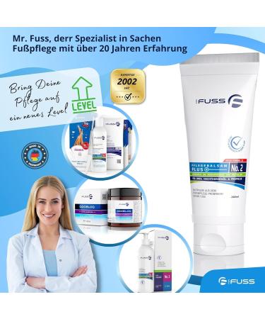 Mr. Fuss Cornea Cream & Antihorn Skin Foot Care Balm - 200ml with 10% Urea for Very Dry Skin - International Shipping Available - Buy Online on GoSupps.com